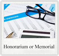 Honorarium or Memorial Gift