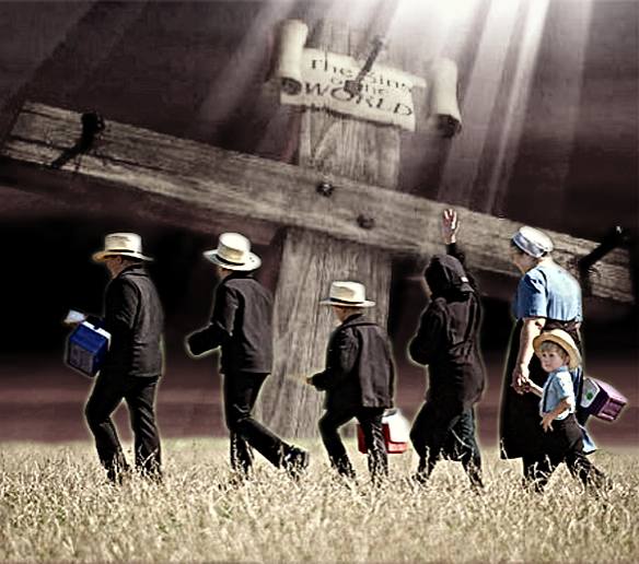 Amish and the cross